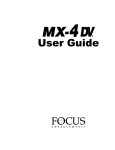 FOCUS Enhancements Bridge/Router MX-4DV User's Manual