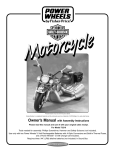 Fisher-Price POWER WHEELS BY FISHER PRICE 73210 User's Manual