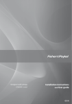 Fisher & Paykel HT90DBX1 User's Manual