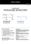 Fisher & Paykel V3 DD603 User's Manual