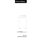 Fisher & Paykel Smartload DEGX1US User's Manual