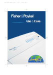 Fisher & Paykel 420182 User's Manual