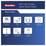First Alert Hd Wi-Fi Camera Quick Start Guide