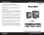First Alert 2084F User's Manual