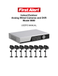 First Alert 8 Channel Dvr With 8 Wired Cameras User's Manual