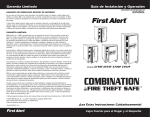 First Alert 2 Cu. Ft. Combination Executive Safe User's Manual
