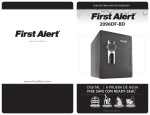 First Alert 2.1 Cu. Ft. Digital Waterproof Safe User's Manual