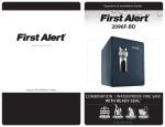 First Alert 2.1 Cu. Ft. Combination Waterproof Safe User's Manual