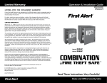 First Alert 1.2 Cu. Ft. Combination User's Manual