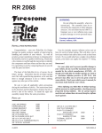 Firestone Wheelchair rr 2068 User's Manual