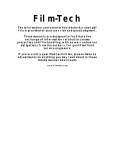 Filmtech P3550 User's Manual