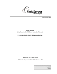 FieldServer FS-8704-13 User's Manual