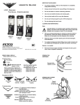 Fetco Home Decor L3D-20 User's Manual