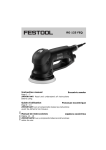 Festool Sander RO 125 FEQ User's Manual