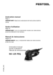 Festool Sander PI571782 User's Manual