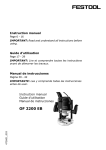 Festool Router PAC574354 User's Manual