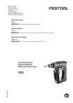 Festool Cordless Drill 564274 User's Manual