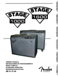 Fender Stage 1000 User's Manual