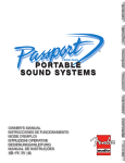 Fender PD250 Plus User's Manual