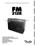 Fender 212R User's Manual