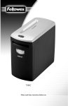 Fellowes T580C User's Manual