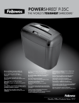 Fellowes P-35C User's Manual