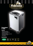 Fellowes POWERSHRED C-320C User's Manual