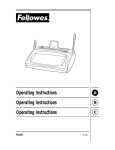 Fellowes PC 200 User's Manual