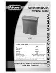 Fellowes CC4-2 User's Manual