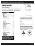 Fedders F80A User's Manual