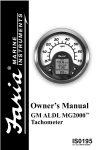 Faria Instruments GM/ALDL User's Manual