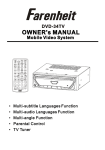 Farenheit Technologies DVD-34TV User's Manual