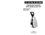 Fantom Vacuum FANTOM VPW40H User's Manual