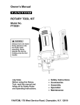 Fantom Vacuum FANTOM PT302H User's Manual