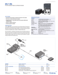 Extron electronic IP Link Accessory Power over Ethernet Inserter IPA T IPA User's Manual