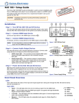 Extron electronic Extron Electronics Switch 100 User's Manual