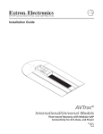 Extron electronic AVTrac 42-122-xx User's Manual