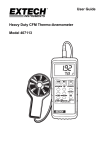 Extech Instruments Thermometer 407113 User's Manual