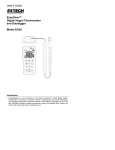 Extech Instruments EA20 User's Manual