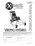 Exmark VH15KA362 User's Manual