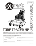 Exmark Turf Tracer HP User's Manual