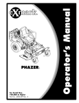 Exmark Phazer User's Manual