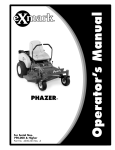 Exmark Phazer PHZ19KA343CA User's Manual