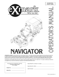 Exmark NAV20KC User's Manual