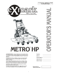 Exmark MHP3614KA User's Manual