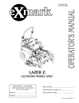 Exmark LZ27KC604 User's Manual