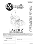 Exmark Lawn Tractor User's Manual
