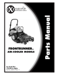 Exmark FrontRunner Air-Cooled User's Manual