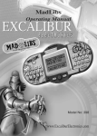 Excalibur electronic MADLIBS 398 User's Manual