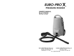 Euro-Pro X VPW42H User's Manual